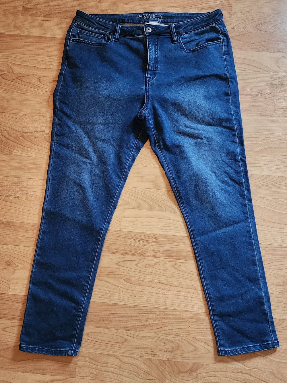 Y2K (Early 2010s) Parasuco Women's Skinny Jeans in Dark Blue Wash Size 14